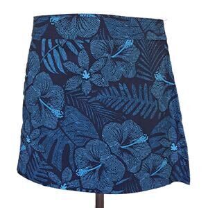 RipSkirt Hawaii Wrap Mini Skirt Small Length 1 Moonlight Maui Blue Floral